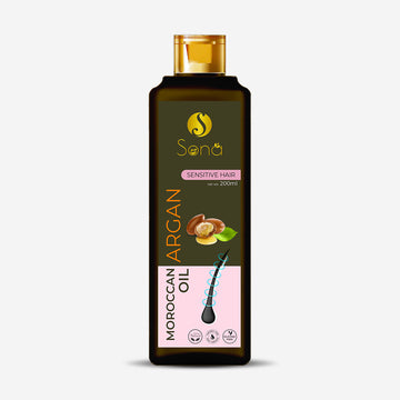Sona Moroccan Argan Oil and Vitamin E - Paraben Free - 200 ml (Pack of 1)